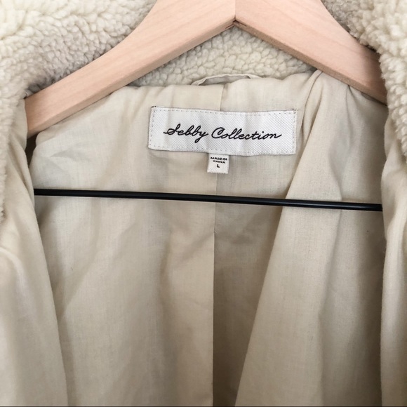 Sebby Collection Faux Fur Sherpa Jacket Size Large - Picture 2 of 5
